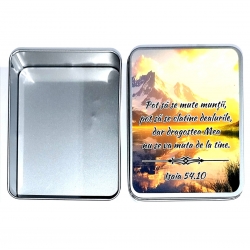 Cutie metalica mare 12x10x4cm, Pot sa se mute muntii!
